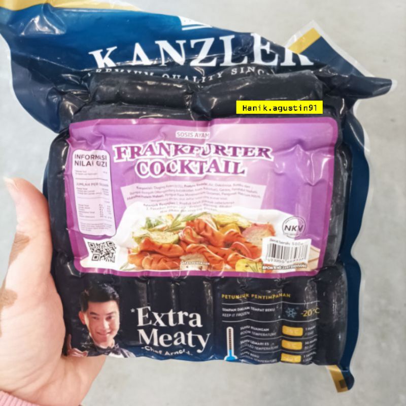 

Kanzler Sosis Frankfurter Cocktail 500gr