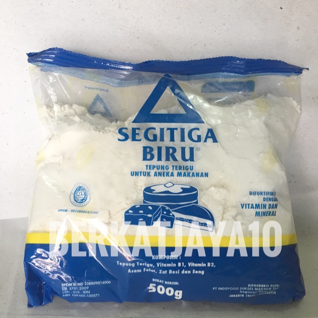 TEPUNG TERIGU SEGITIGA BIRU Ekonomis Kemasan 500 Gram