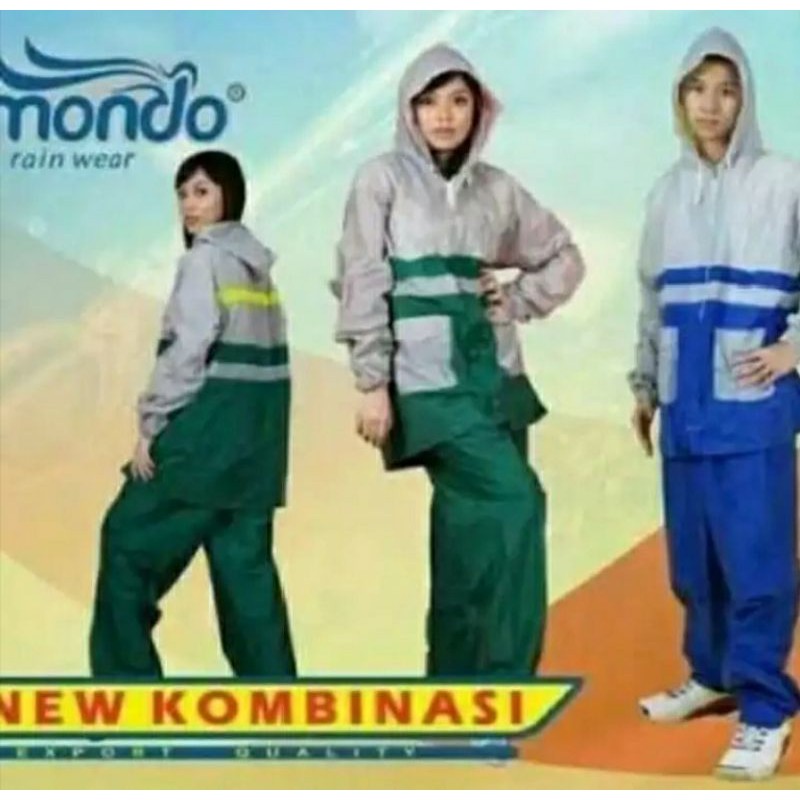 u i /JAS HUJAN SETELAN BAJU CELANA NEW KOMBINASI ELMONDO 905