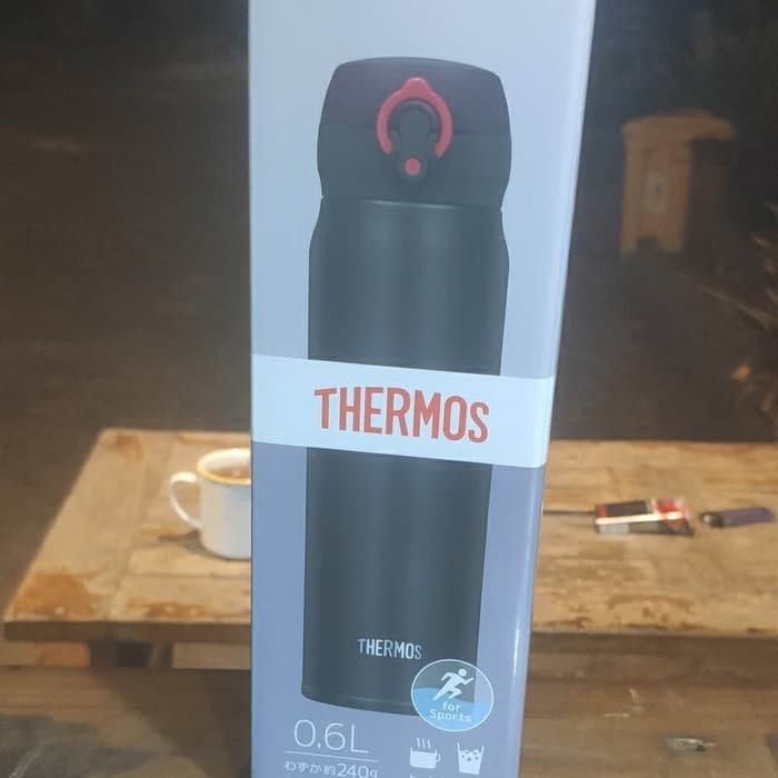 Jual Thermos Tumbler One Push Midnight Black 600ml (JNL602MTBK