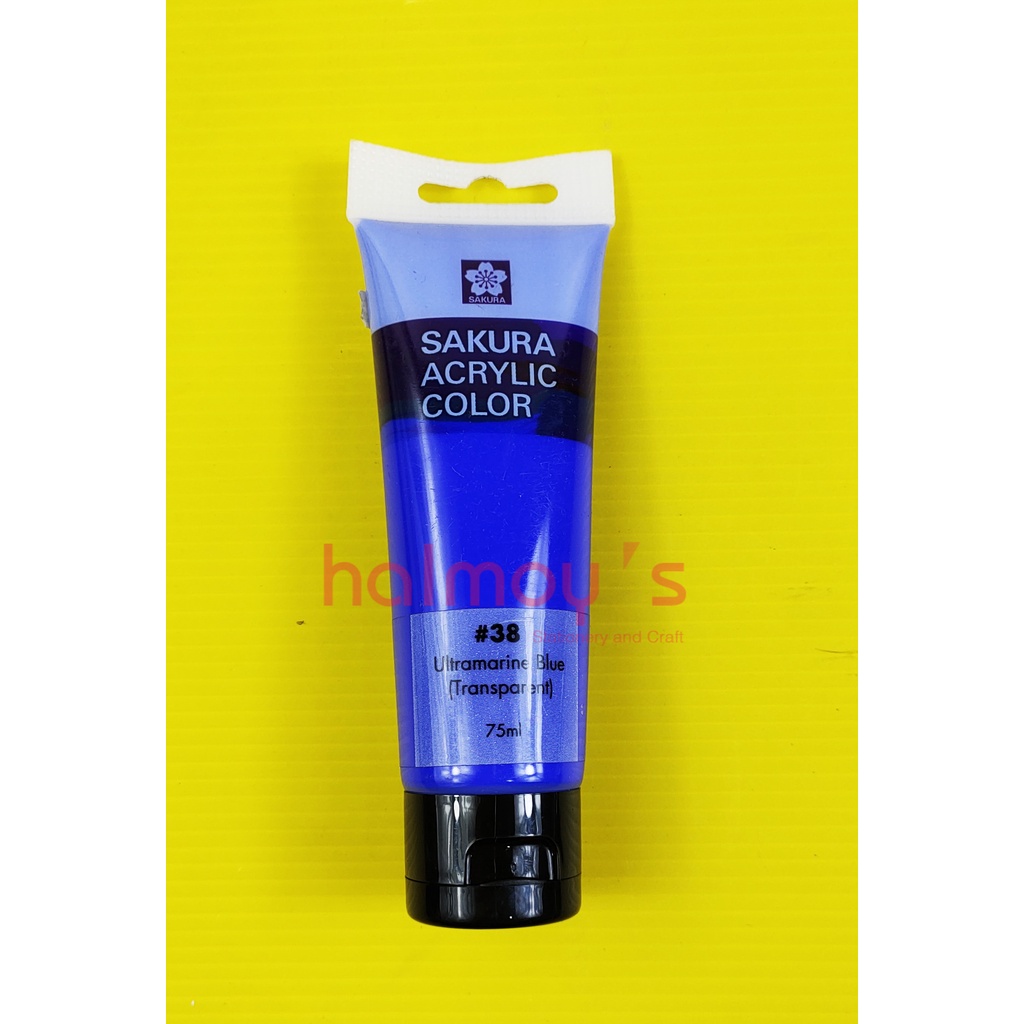 

CAT AKRILIK / ACRYLIC COLOUR SAKURA 75 ML ULTRAMARINE BLUE #38