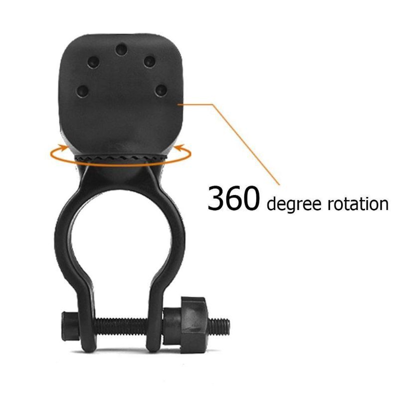 Stand Klip Holder Lampu Senter Bisa Berputar 360° Untuk Sepeda