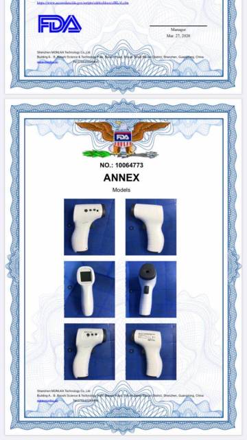 READY STOCK JAKARTA TERMOMETER INFRARED Non contact tembak / laser ISO9001