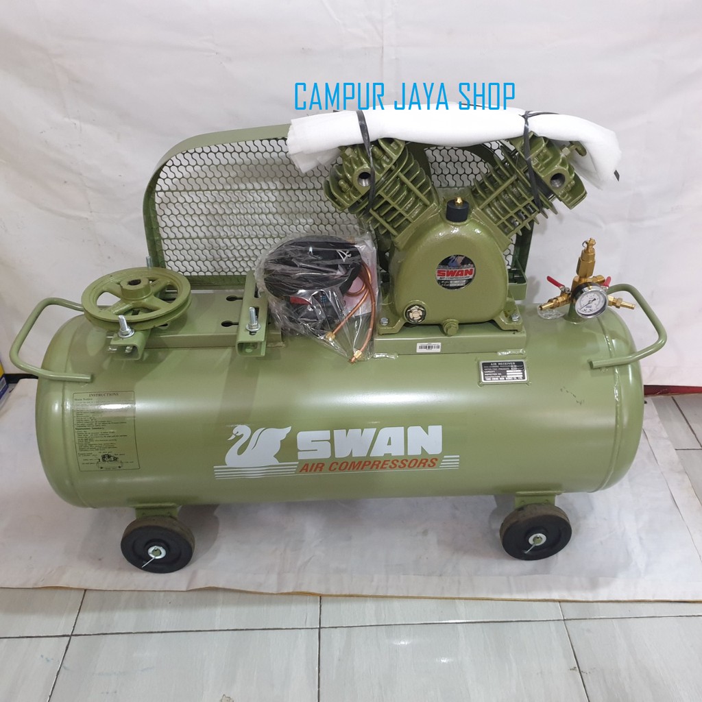 Tabung Tangki Kompresor Angin Swan SVU-201 Compresor 1 HP Unloading