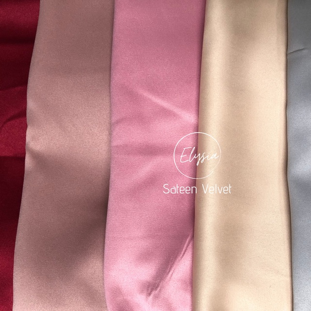 Kain SATIN SATEN SATEEN VELVET