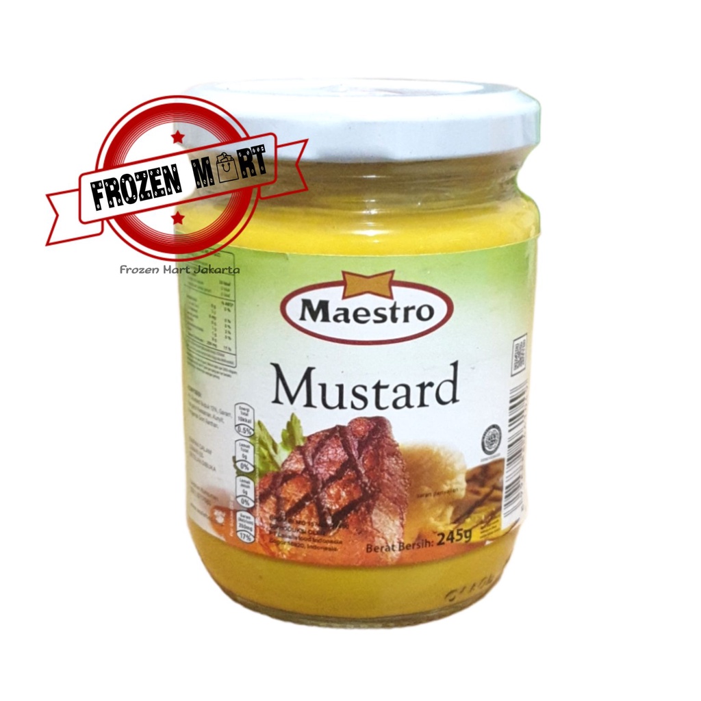 MAESTRO Mustard / Mustard Maestro / Saus Bumbu Burger 245 Gr