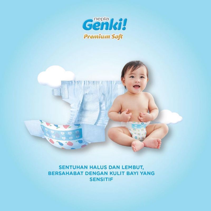 NEPIA GENKI Premium Soft Pants Jumbo Pack XXL26  - Popok Bayi Celana