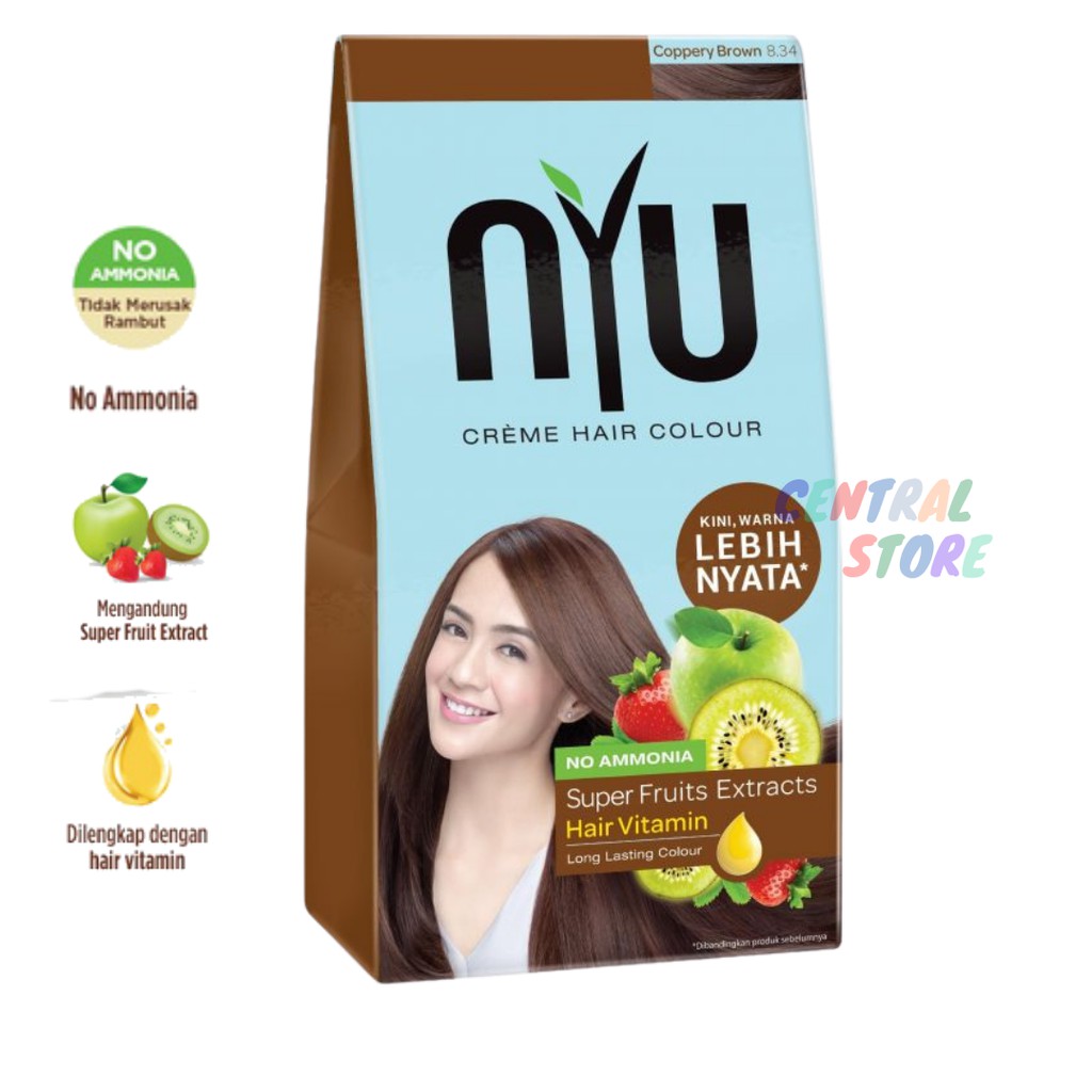 Hair Color Nyu Cat Rambut Creme 30gr 30ml Develover Kemasan Dus Sachet Shopee Indonesia