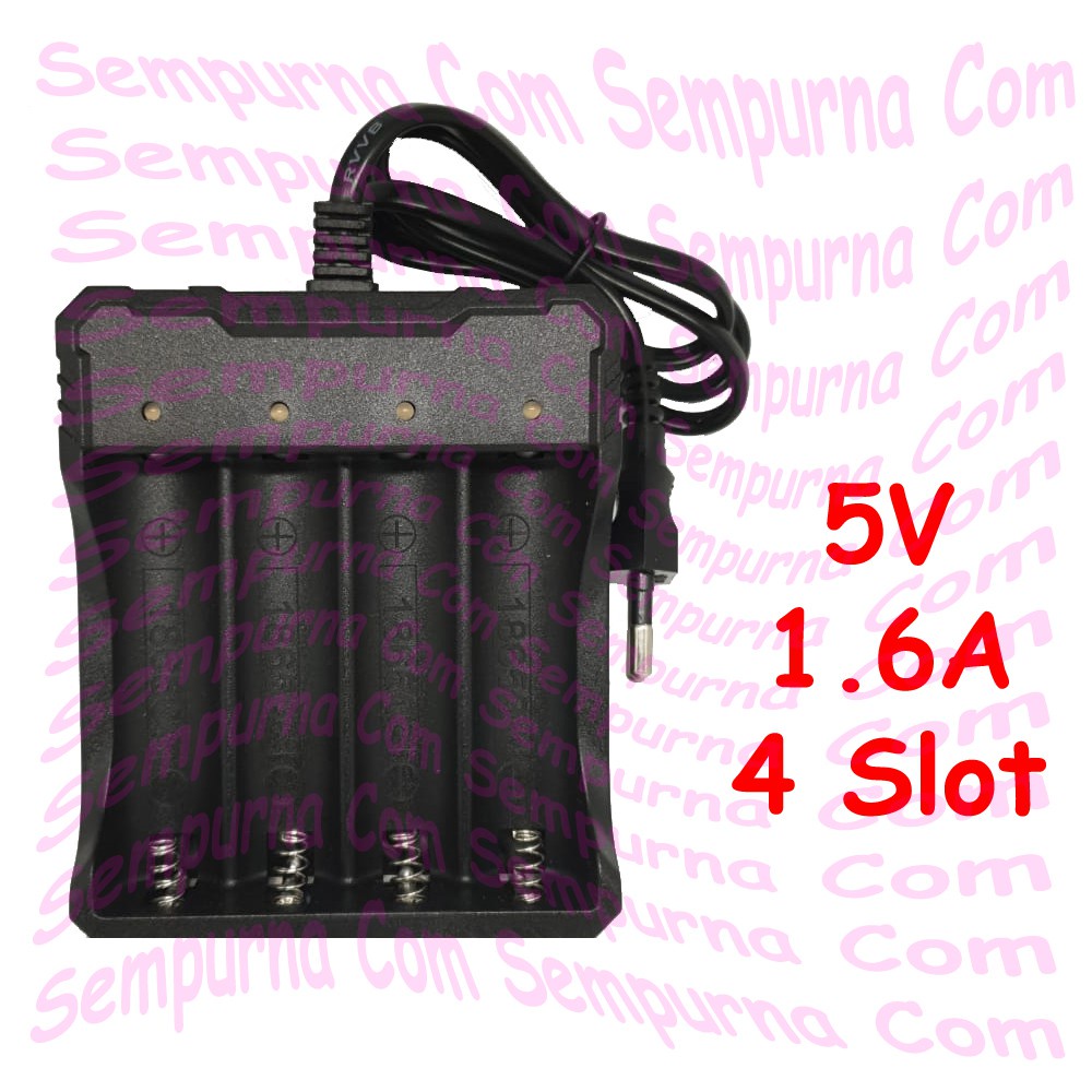Charger Baterai Lion Kdest 18650 1 2 4 SLOT 1A 1.6A