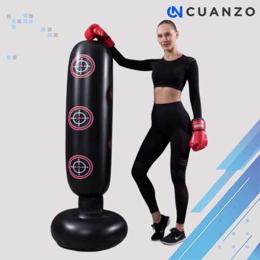 Vertical Punching Bag Tiang Samsak Tinju Inflatable 1.6M / Alat Samsak berdiri Anak Dewasa / Samsak Angin Berdiri Standing Bahan PVC Untuk Latihan Beladiri Pukulan Boxing Tendang / Samsak Sansak Tinju Taekwondo Karate Silat Boxing Standing Asli Murah Ori