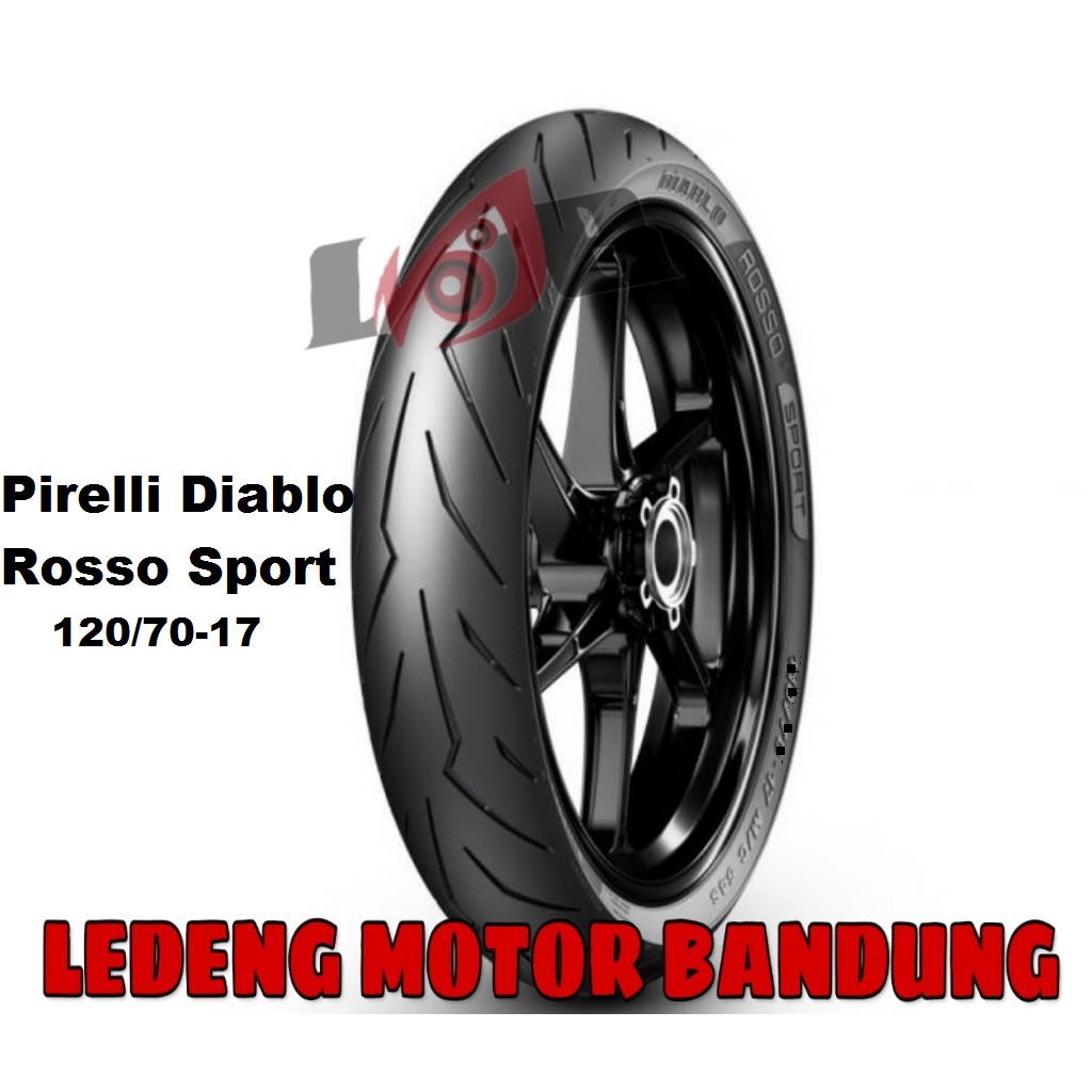 Pirelli 120/70-17 Diablo Rosso Sport Rear Ban Tubeless Belakang Motor