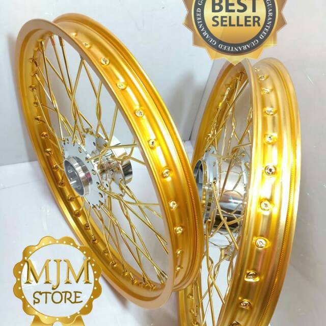 Sepaket Velg jari jari Pelintir motor matic,beat-scoopy-vario125 bisa request warna berikut stell