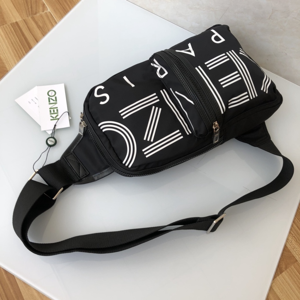KZ9XB   K-Z Fashion Letter Print Men's Casual Versatile Chest Bag Shoulder Messenger Bag  xongbao