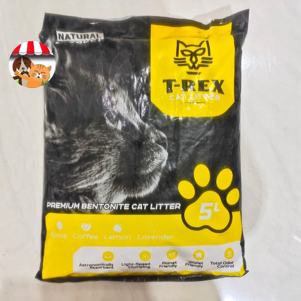 Pasir Kucing Gumpal Wangi 5 Liter Trex Premium - Bentonite Xtrex 5ltr