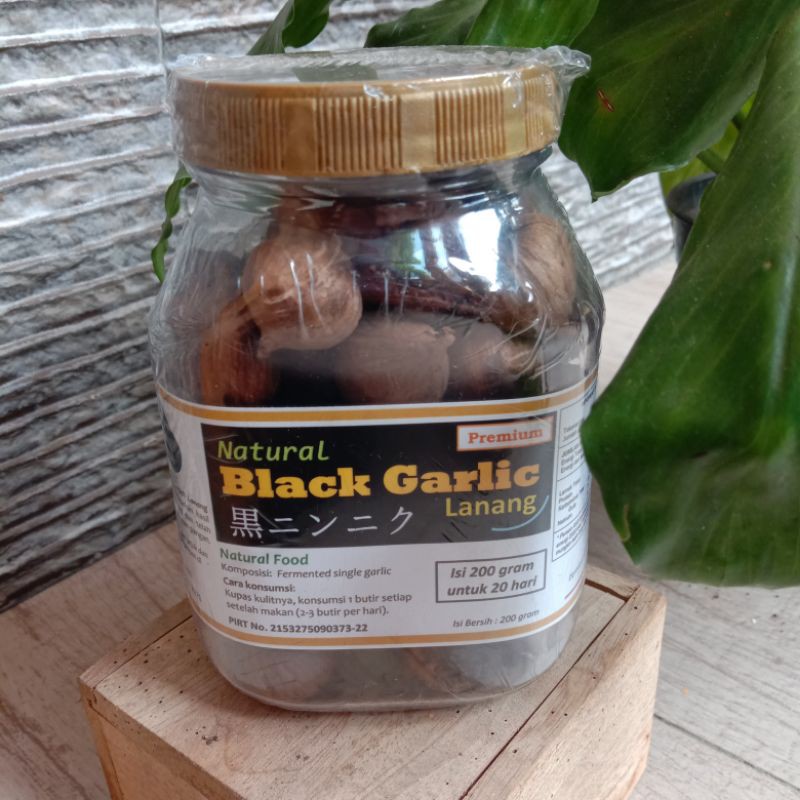 

Bawang Putih Hitam Natural Black Garlic BPPT PREMIUM 250 gram