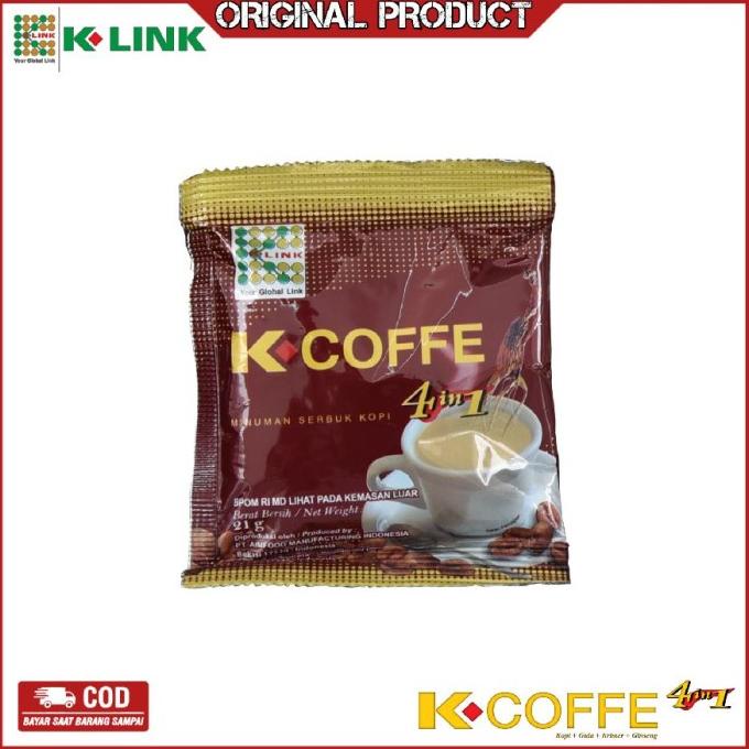 

K Coffe 4in1 Kopi Gingseng Penambah Stamina 1Box isi 20 Sachet -Diskon Besar