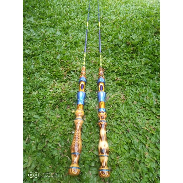 pancing udang/ikan 120 cm, gagang jati belanda salai