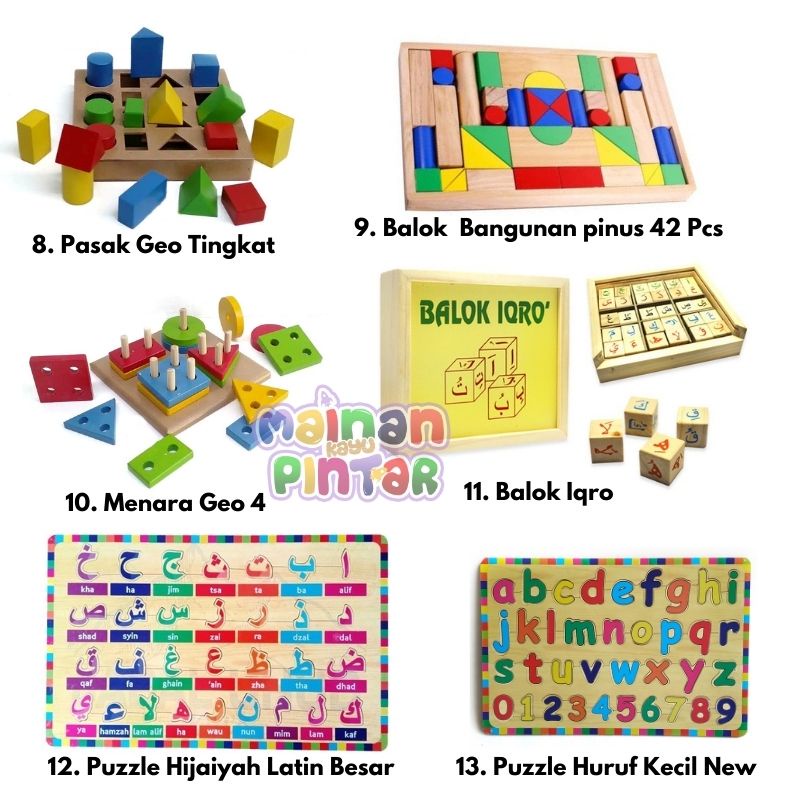 Mainan Edukasi Anak Montessori Dasar / Pengenalan Pembelajaran Awal Bisa COD