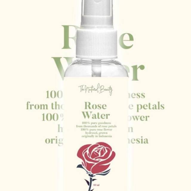 Rose water 100% air mawar asli