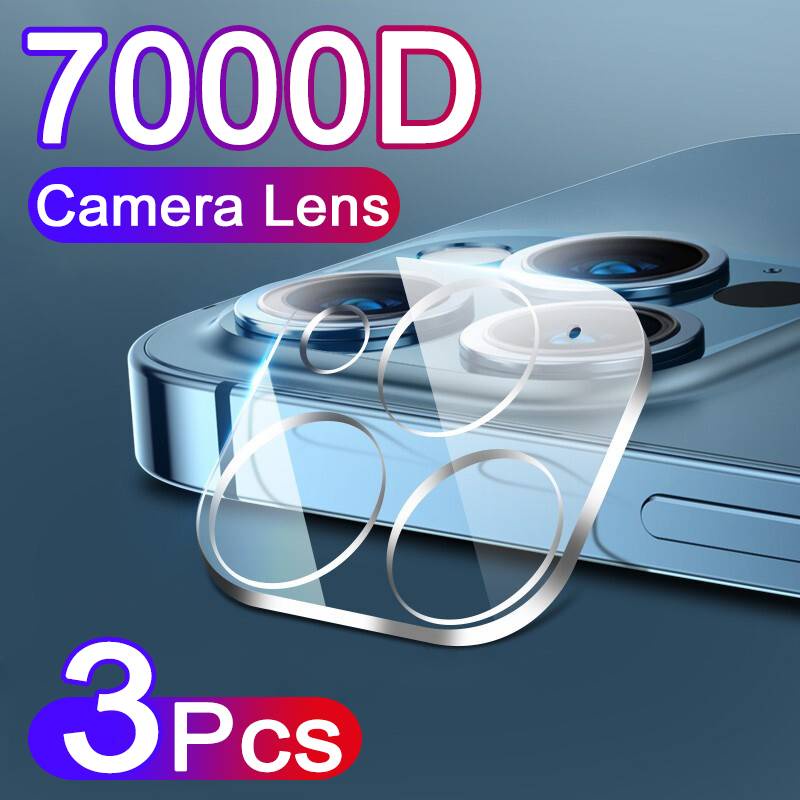 3PCS 7000D Camera Lens Tempered Glass For iPhone 13 Pro Max Mini Screen Protector On For iPhone 13Pro Max Camera Glass