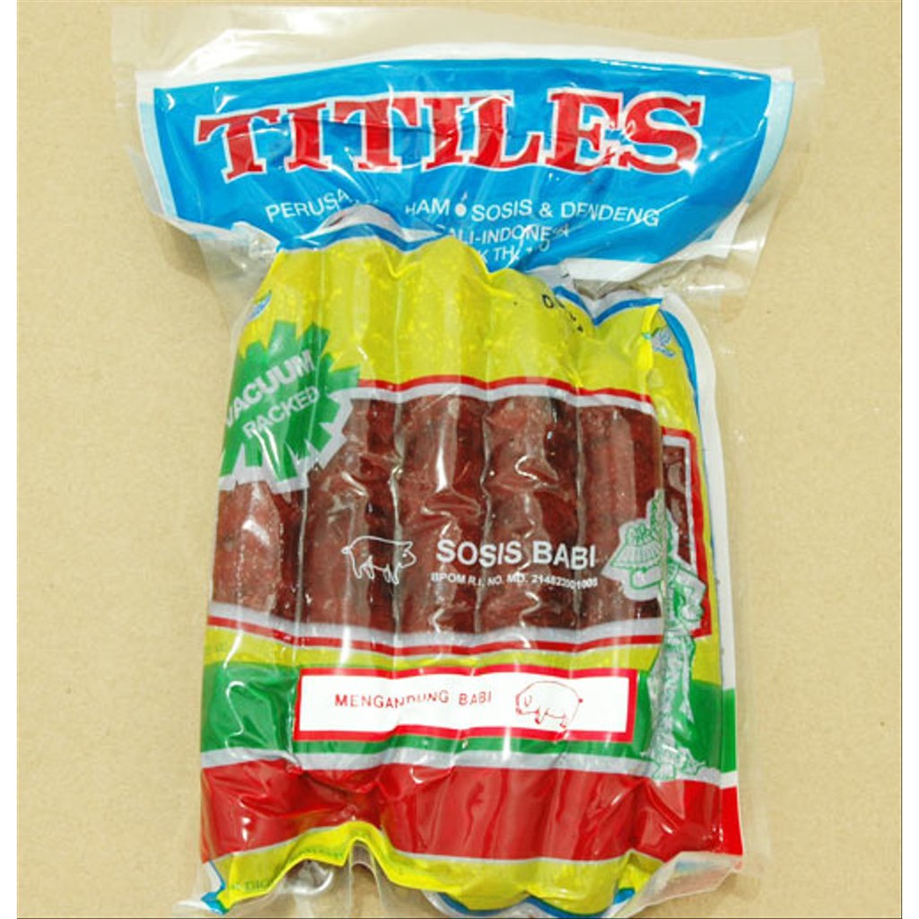 

SOSIS BABI TITILES 500 GR - FRESH PABRIK