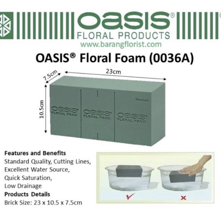 

Saatnya Promo OASIS Indocell Floral Foam 4 Keping Basah Satuan Bunga Segar Fresh Flower Foam Bunga F