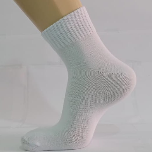 Perpasang Kaos Kaki Tebal Bahan Pe/Kaos Kaki Ankle Sport Feliq-PUTIH