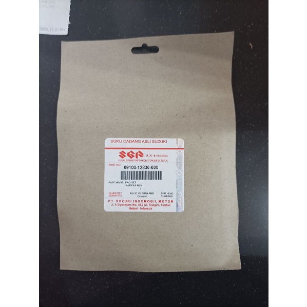 Kampas rem belakang satria fu injeksi GSX 150 original SGP