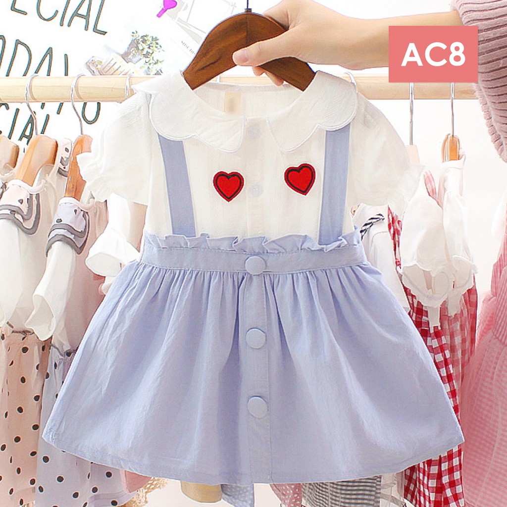 LAPAGO - Dress Gaun Anak Bayi Perempuan Import Motif Elegan Cantik Lucu 2021 usia 6 bulan - 3 tahun-AC8