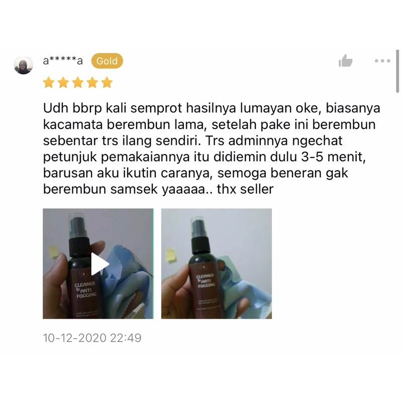 [BUY 1 GET 1 GIFT] READY KIRIM Cleaner and anti fogging spray by farka lab indonesia farkalab spray anti embun