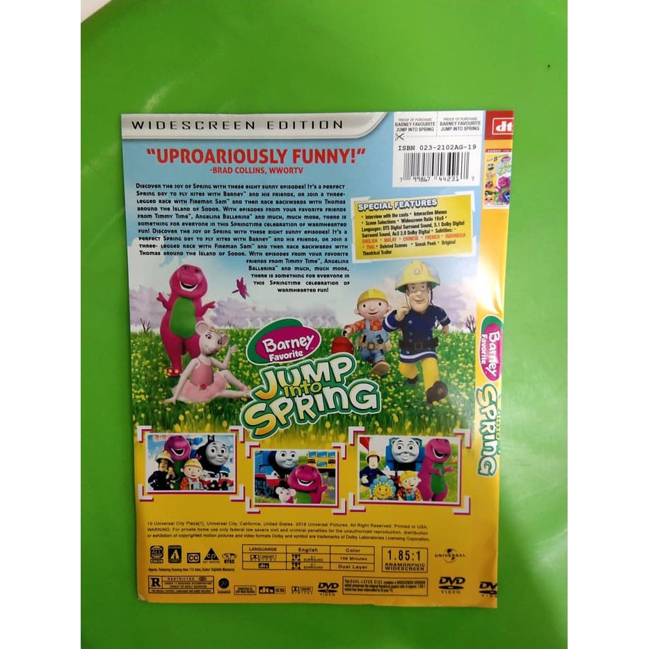 Best Quality Promo Kaset Dvd Film Anak Kartun Barney Terlaris Dts Entertainment Shopee Indonesia