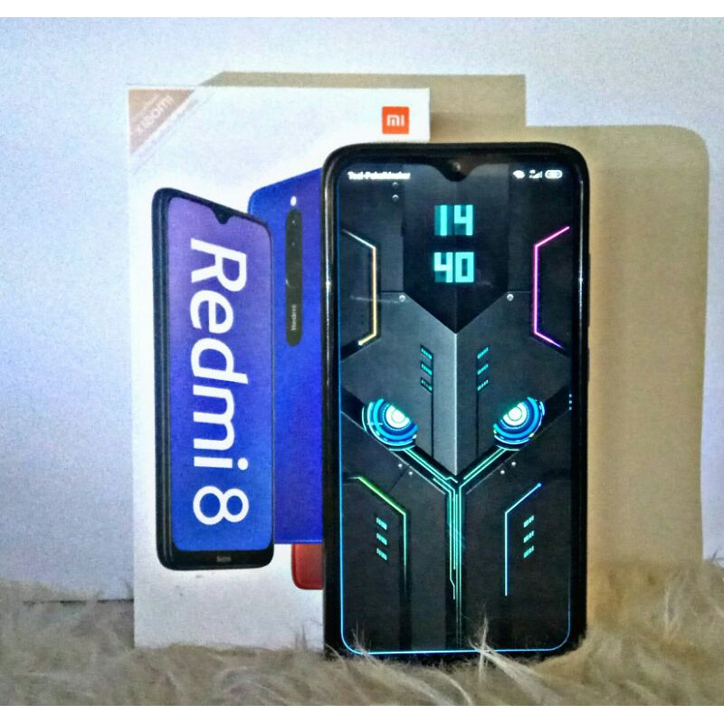 Handphone Xiaomi Redmi 8 ram 4/64 Fullset second Like New mulus dan lengkap.