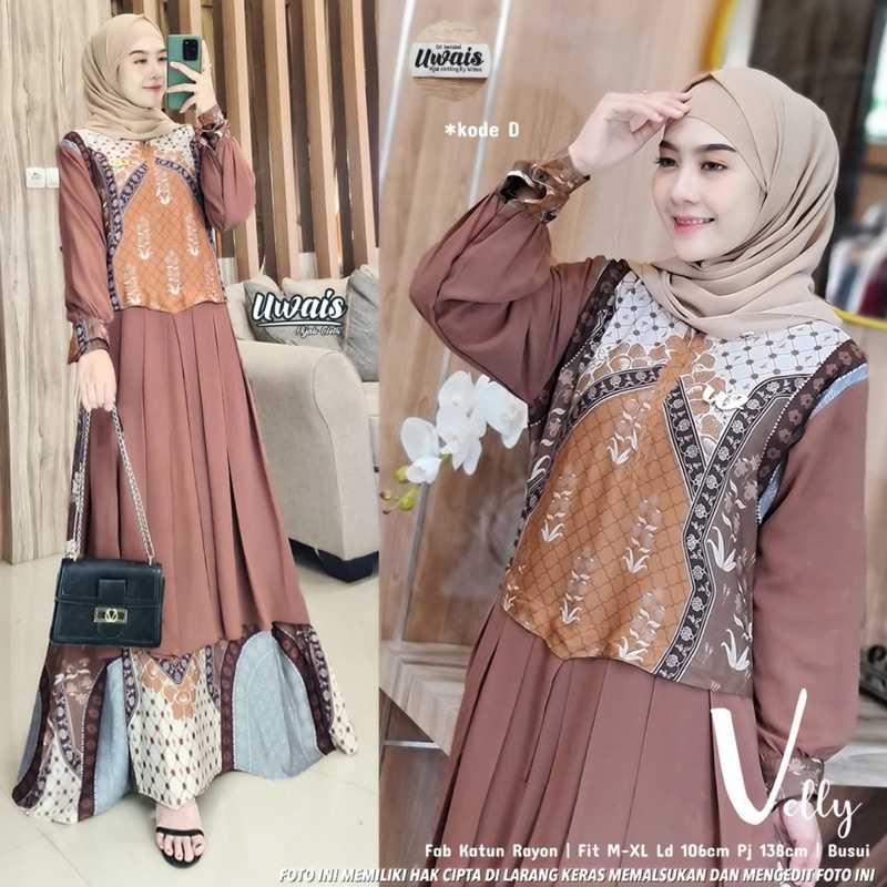 [BISA COD] VELLY MAXY // GAMIS IBU WANITA DAN REMAJA // ORI BY UWAIS