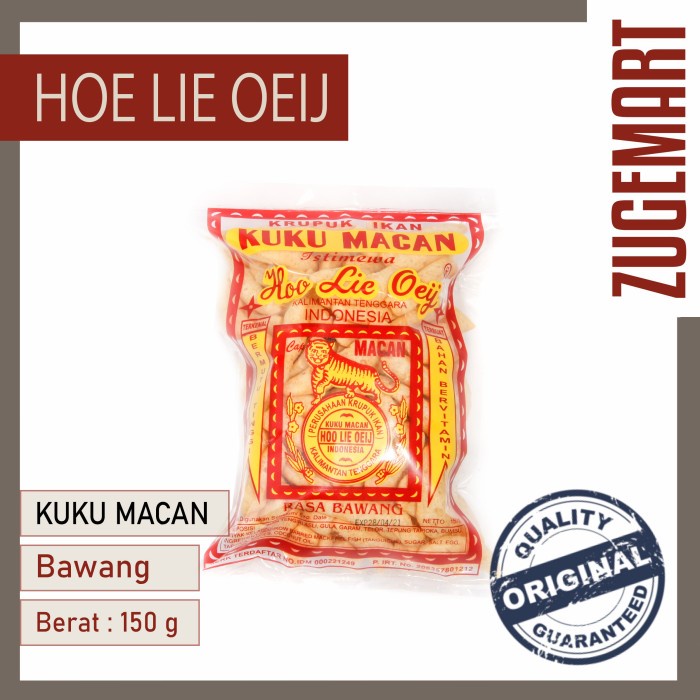 

Krupuk / Kerupuk Ikan Kuku Macan Khas Kalimantan 150gr - Rasa Bawang