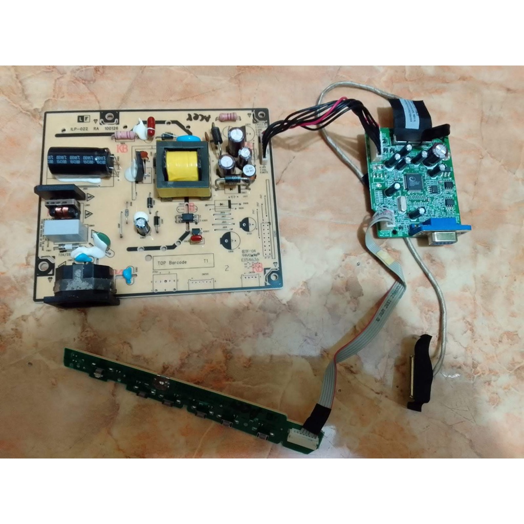 Motherboard dan Power Supply Monitor Acer X163WL