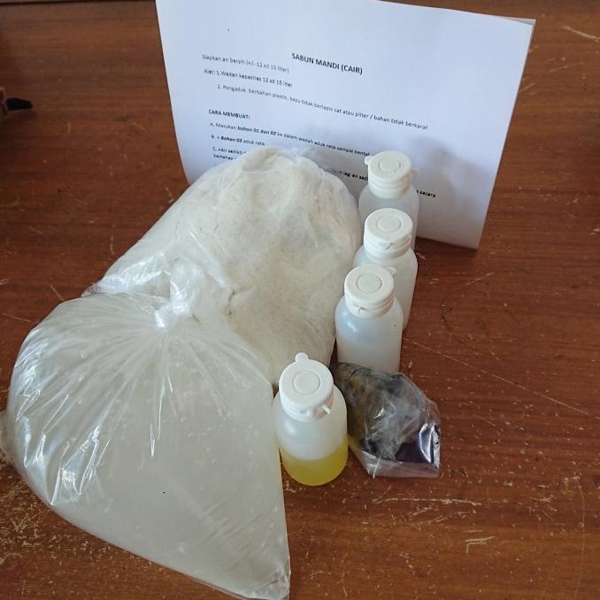 PAKET BAHAN SABUN MANDI (CAIR)