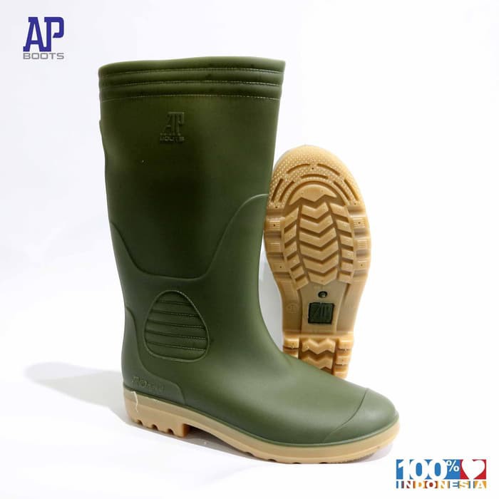 Sepatu Boots AP 9506 Boots ORIGINAL Hijau Panjang