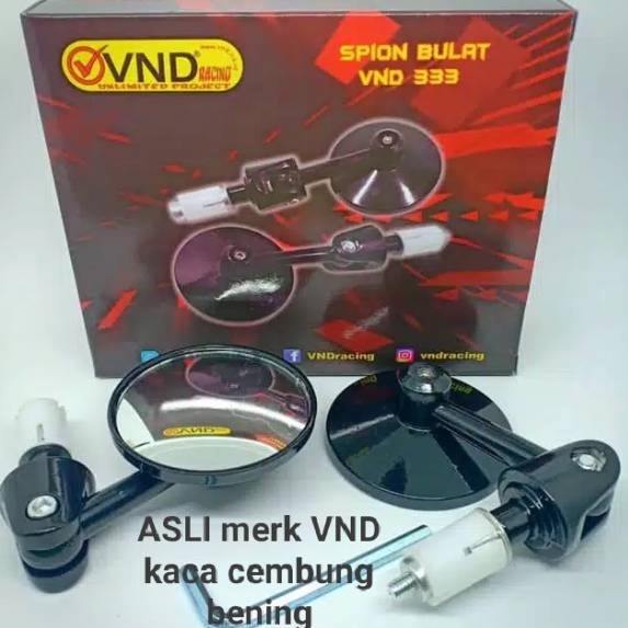 Spion Jalu bulat VND spion bar end kaca bulat spion Jalu bulat akai spion jalu stang bulat universal