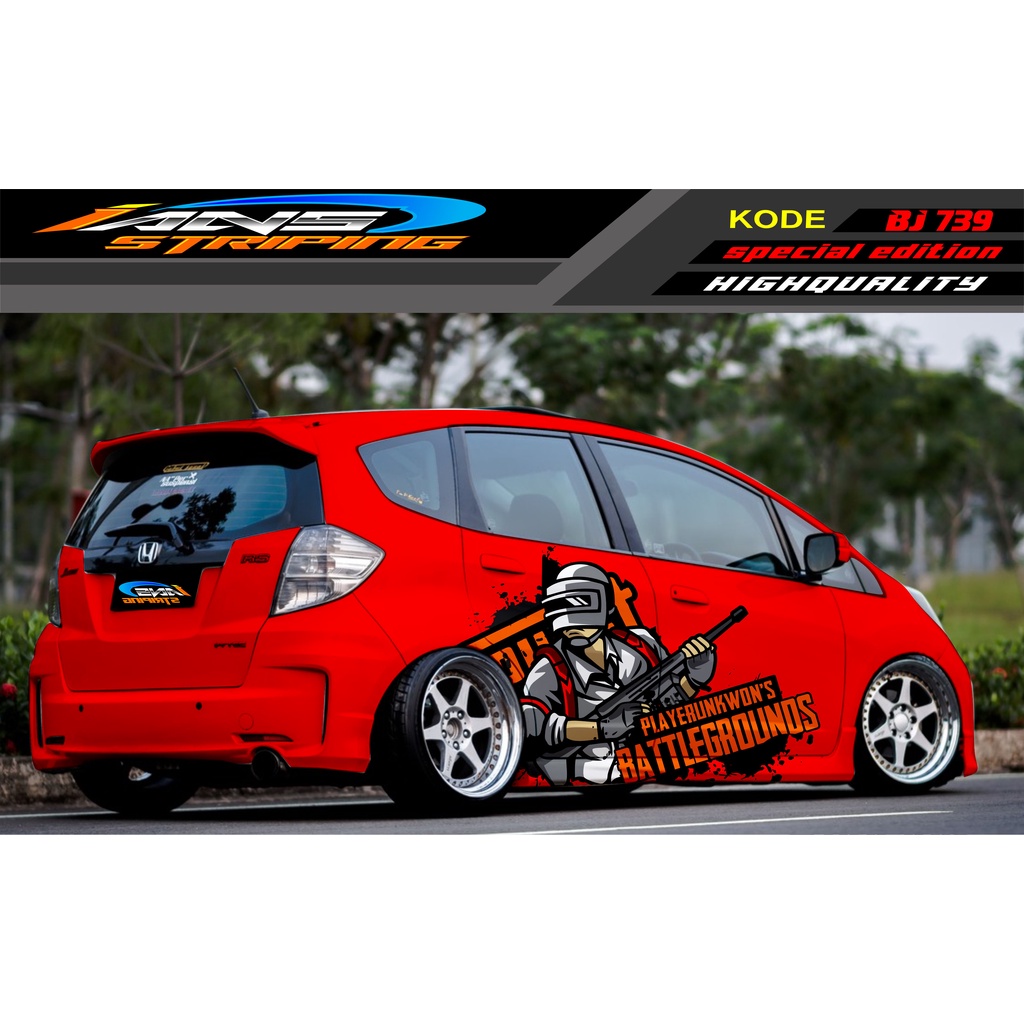 STICKER MOBIL HONDA BRIO AGYA JAZZ AVANZA YARIS / DECAL STICKER MOBIL JAZZ / STIKER MOBIL