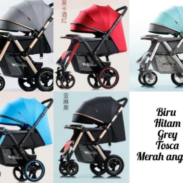 Stroller Bayi Original Wonfus Stroler Baby Wonfuss Kereta Dorong
