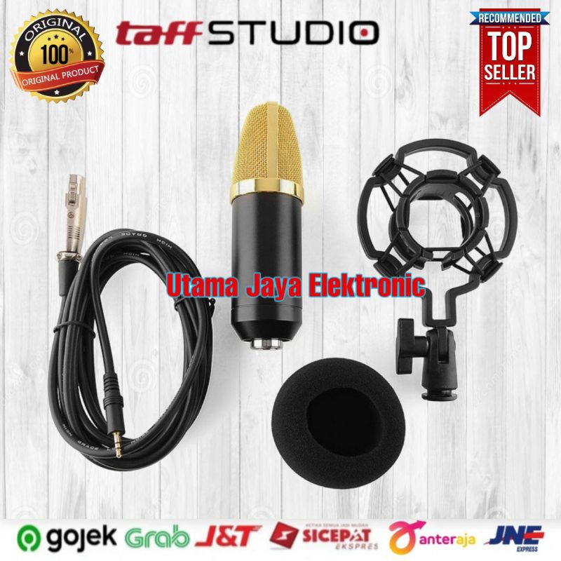 Microphone BM700 Mikrofon Kondenser Studio dengan Shock Proof Mount