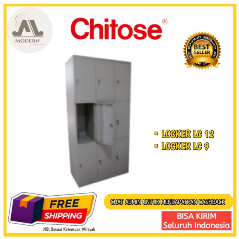 TERMURAH Lemari arsip / Locker / Lemari serbaguna / kabinet terbaru Chitose Tipe Locker LC 9 & 12