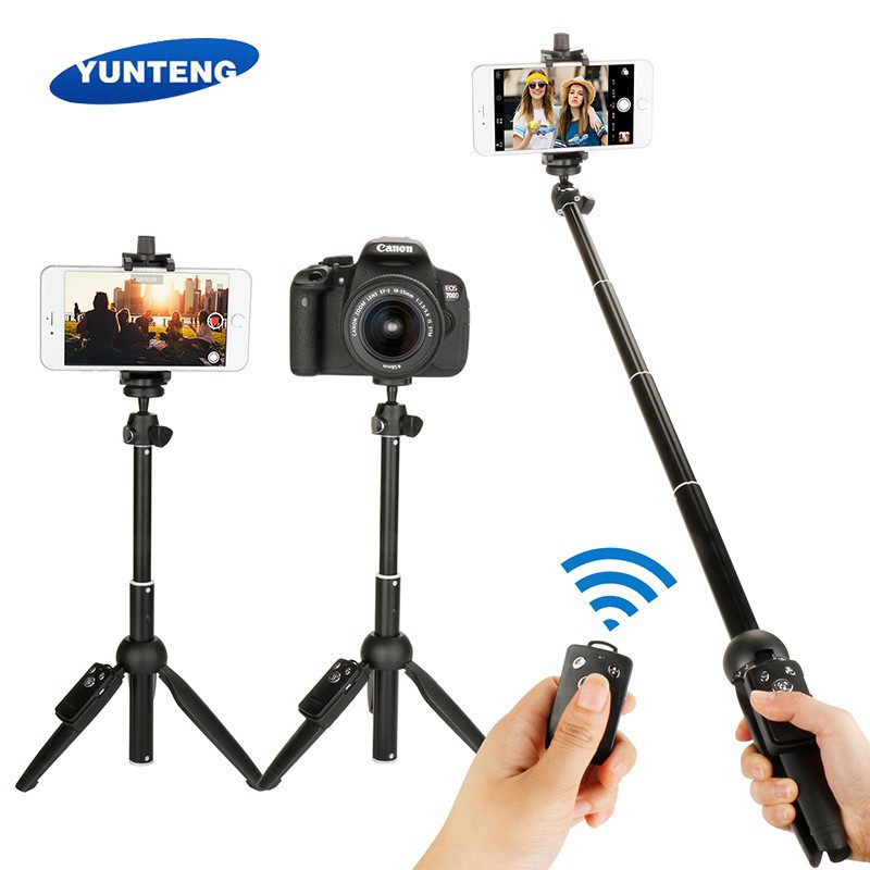 Tongsis Bluetooth YUNTENG VCT-1688 3in1 Tripod Selfie Stick W/Remote Design elegant mungil &amp;300