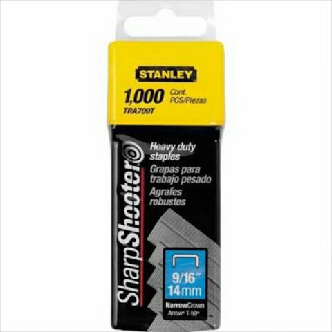 

Isi Refill staples stanley 9/16" - 14mm ( TRA709T ) heavy duty 1000pcs