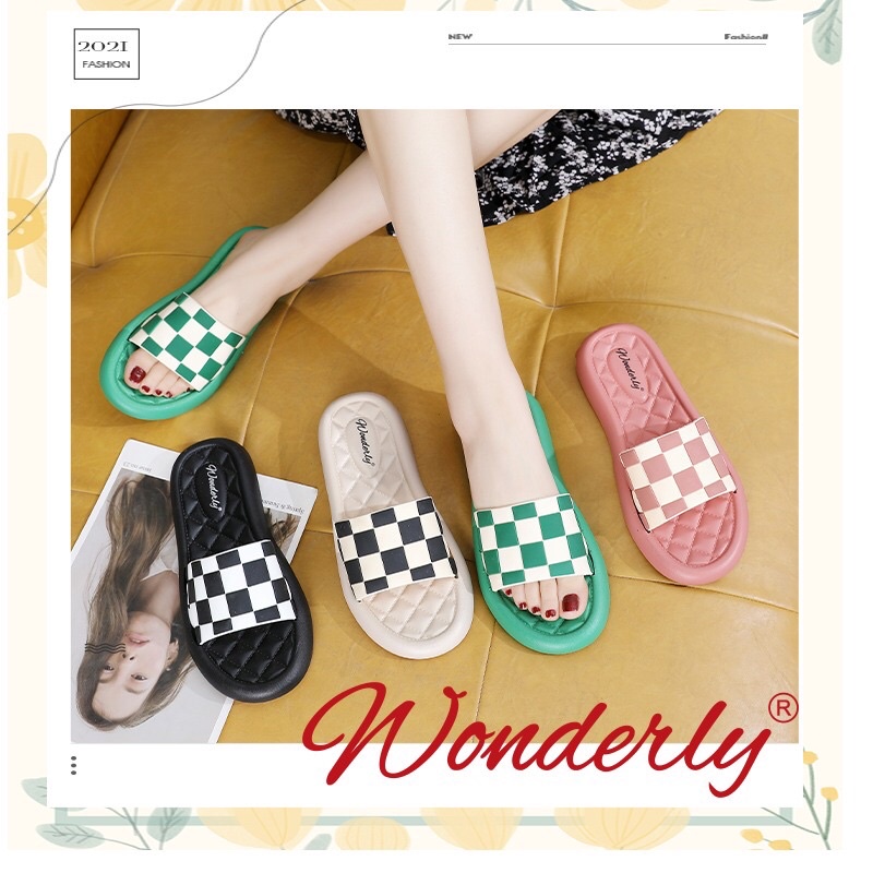 SENDAL WANITA MOTIF CATUR WONDERLY 2026-2