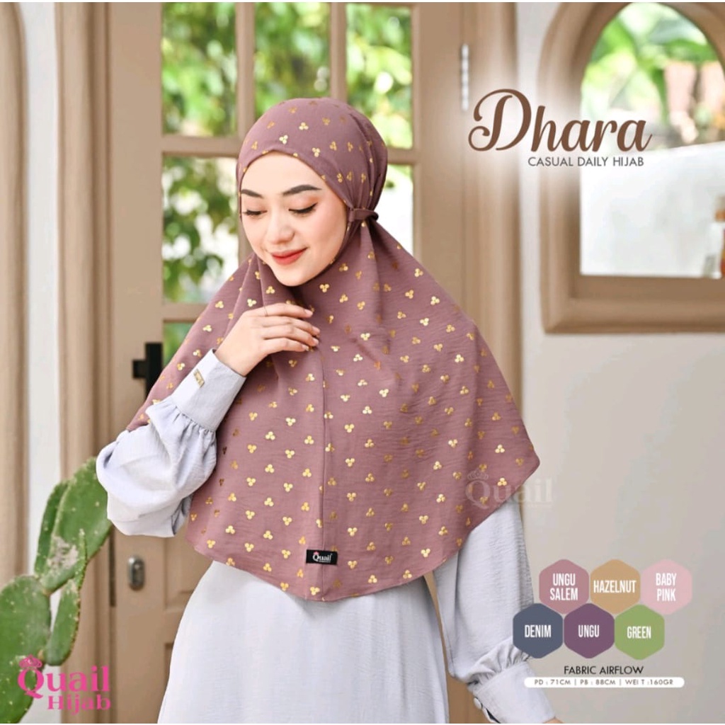 Dhara Daily Hijab Motif - Quail Hijab