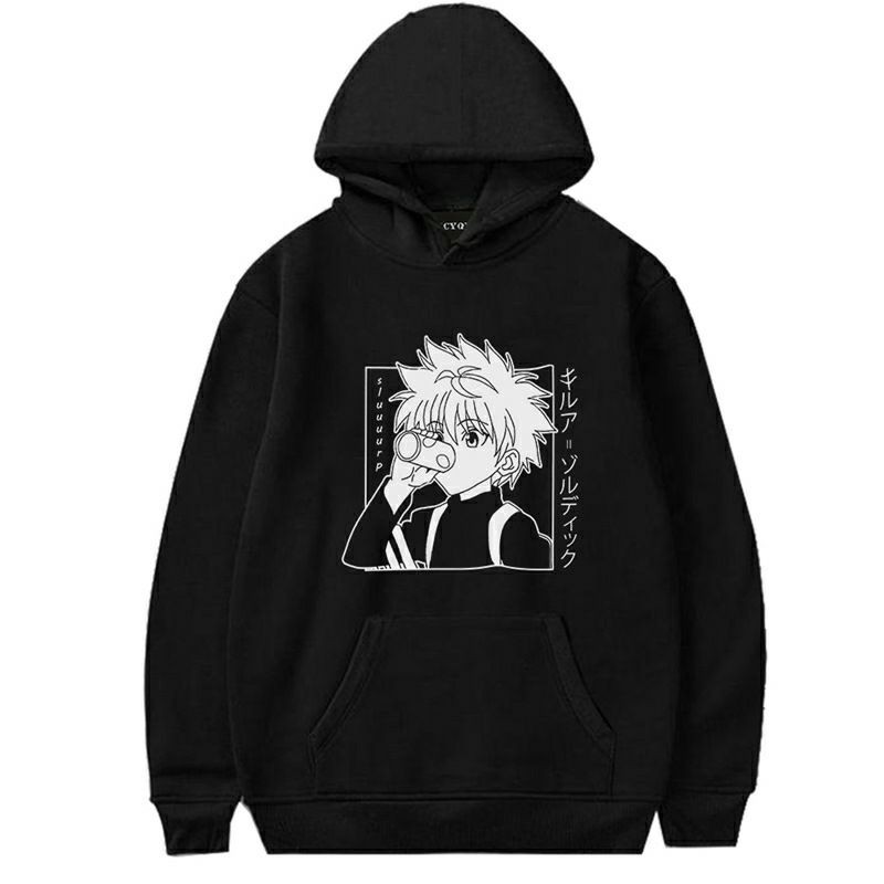 S - XXXXXL(6XL) Hoodie HUNTER X HUNTER BIGSIZE Hoodie Anime Killua zoldyck Jaket Japanese Hunter