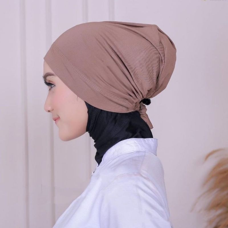 (PROMO) Inner Basic Turki kaos / Ciput Tali / Daleman HIjab / Ciput Polos Tali premium