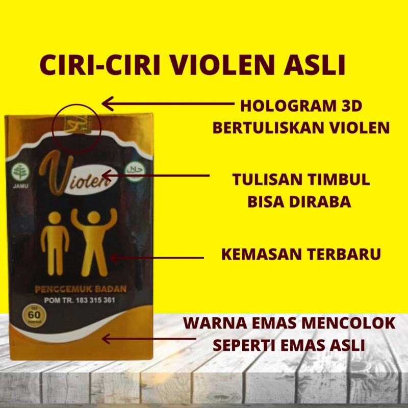 VIOLEN PENGGEMUK BADAN HERBAL CEPAT GEMUK BPOM