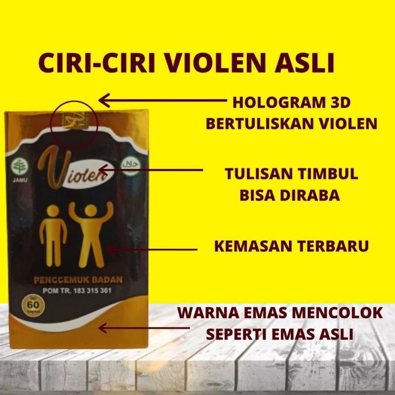 VIOLEN OBAT GEMUK BADAN HERBAL ALAMI NAIK CEPAT | Shopee